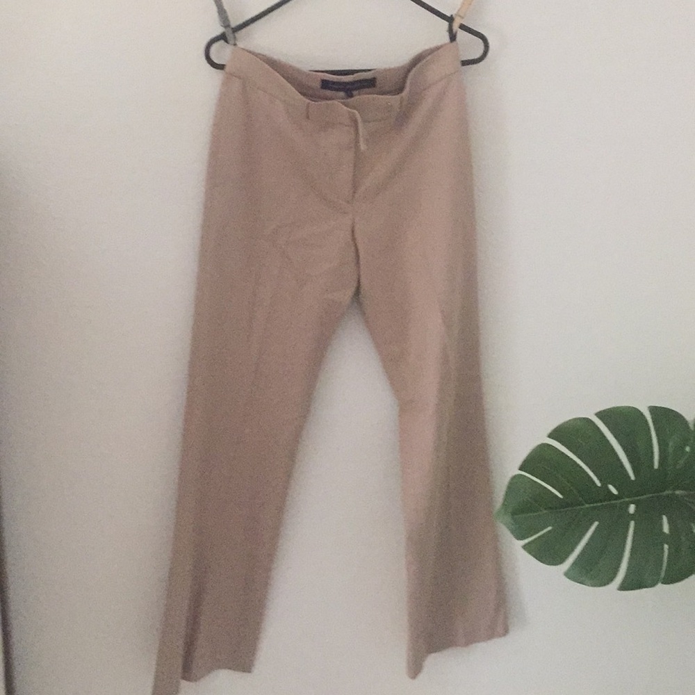 Tan French Connection Wool Dress Pants
